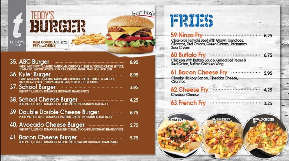 Teddy's Cafe | Teriyaki, Burger & Sushi Menu image 1